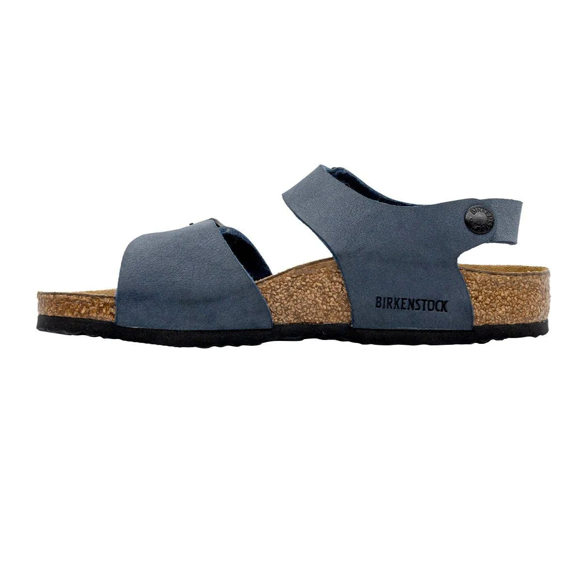 Birkenstock Rio Strap Flat Sandals Fabric Blue Colour For Kids