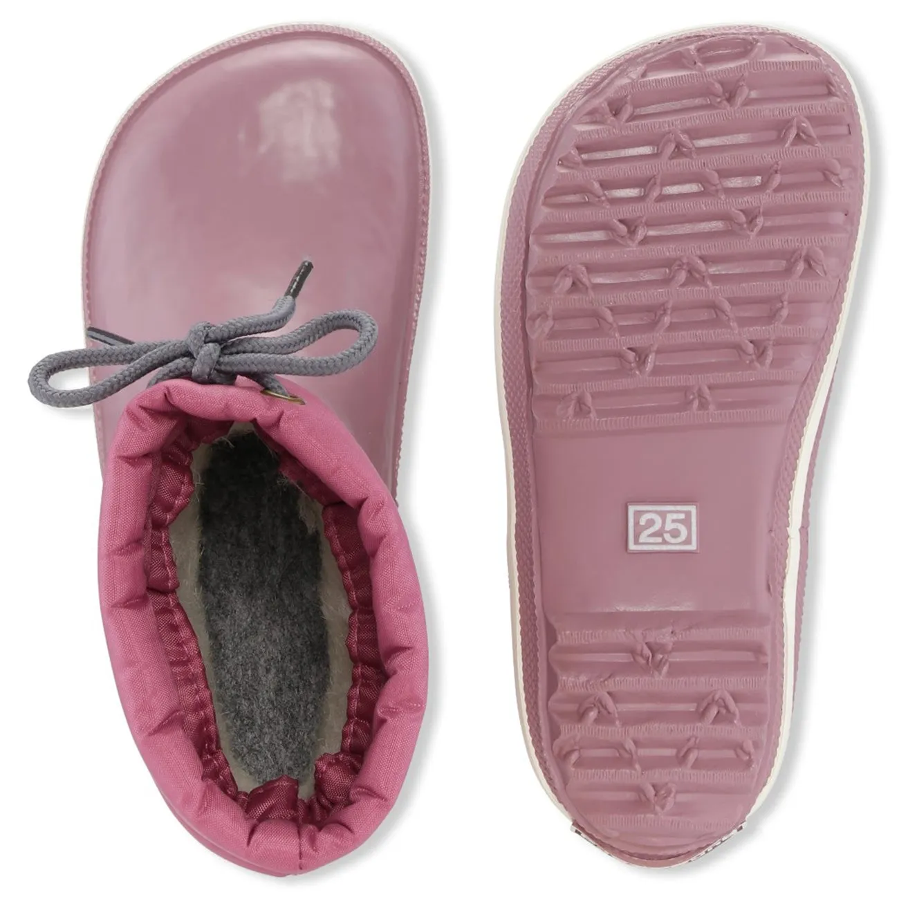Bundgaard Cirro Low Warm Rubber Boots Dark Rose