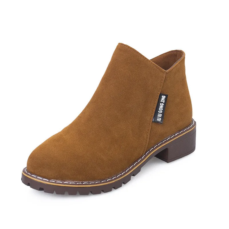 Dyavor Orthopedic Women Ankle Boots Suede Warm Zipper NonSkid Fashion Designed