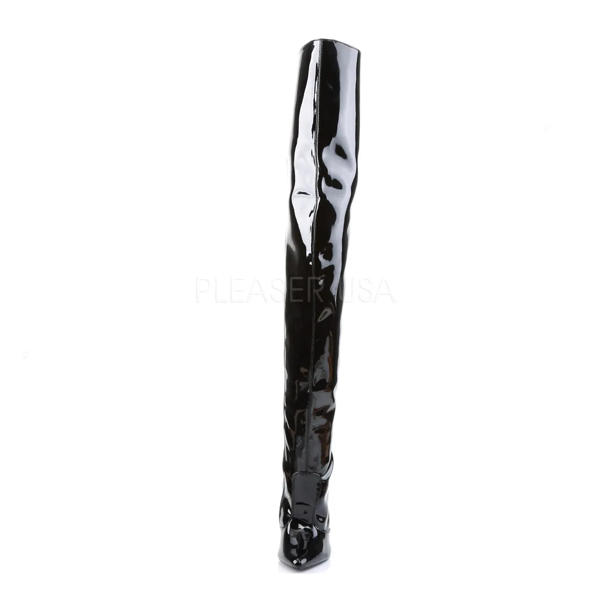 Fetish Thigh High Boots with 6-inch Steel Heels SCREAM-3010