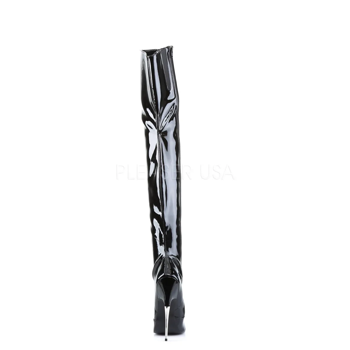 Fetish Thigh High Boots with 6-inch Steel Heels SCREAM-3010