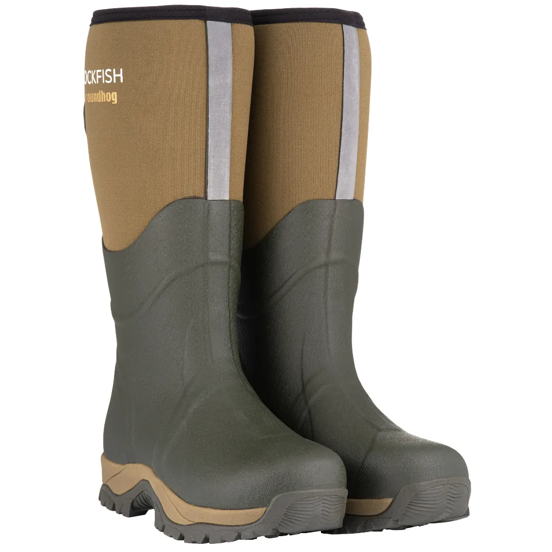 Groundhog Tall Side Adjustable 5mm Neoprene Insulated Wellington Boots