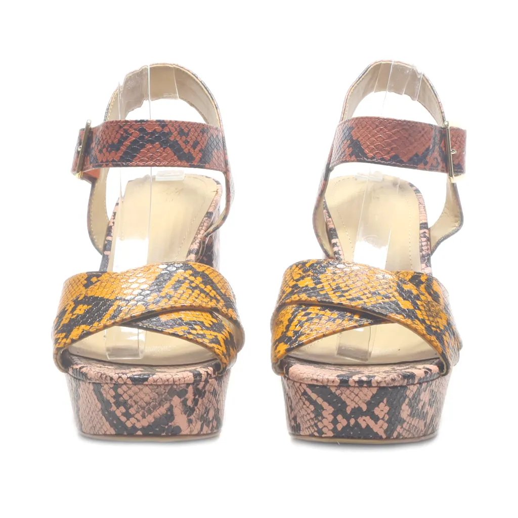 H&M High-Heel Shoes Leather Multicolour Colour For Women