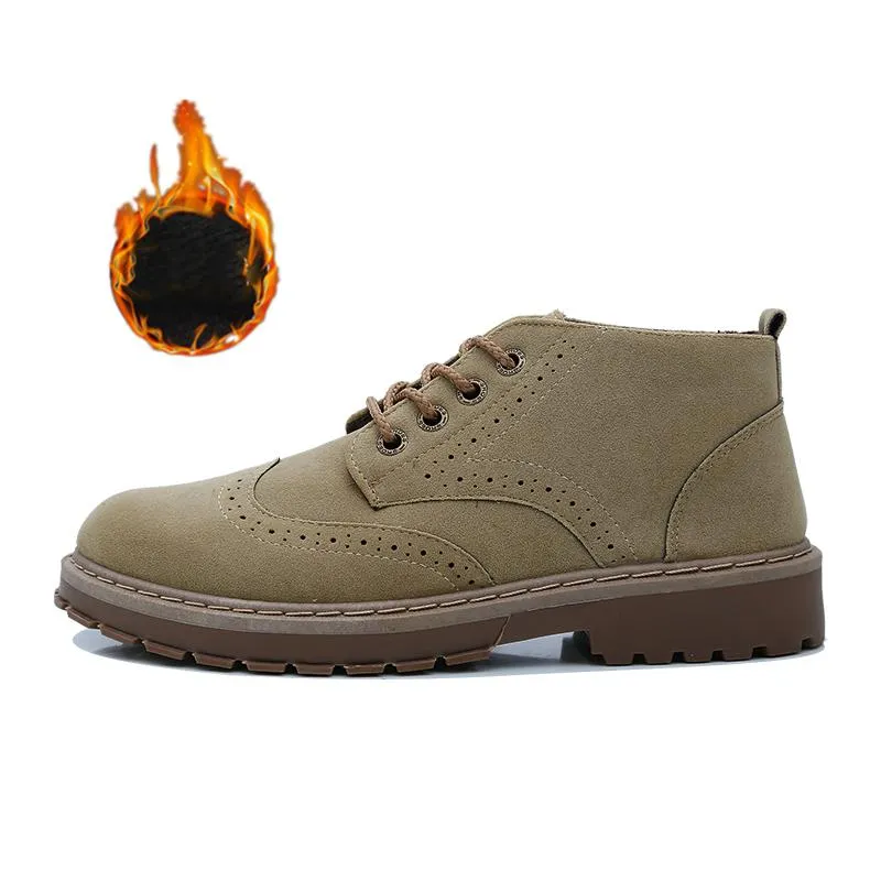 Men's Leather Warm Boots