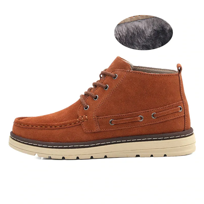 Men's Winter Casual Canvas Warm Vintage Style Shoes