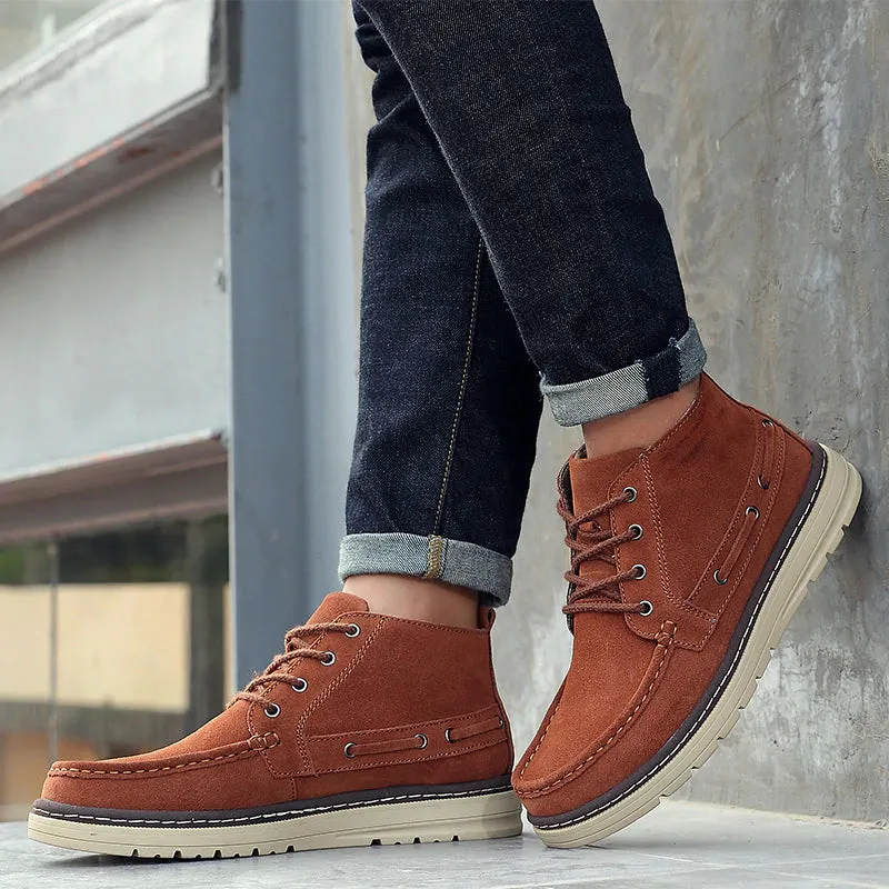 Men's Winter Casual Canvas Warm Vintage Style Shoes