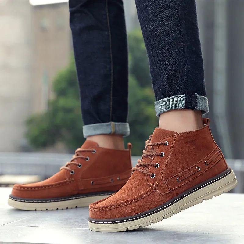 Men's Winter Casual Canvas Warm Vintage Style Shoes