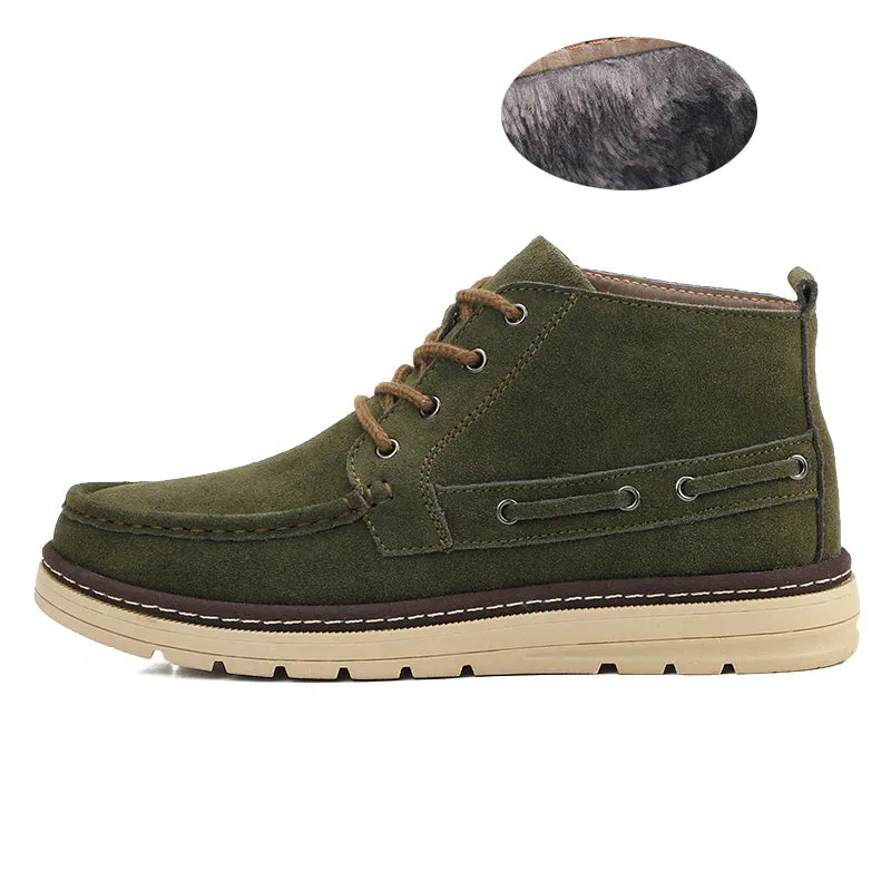 Men's Winter Casual Canvas Warm Vintage Style Shoes