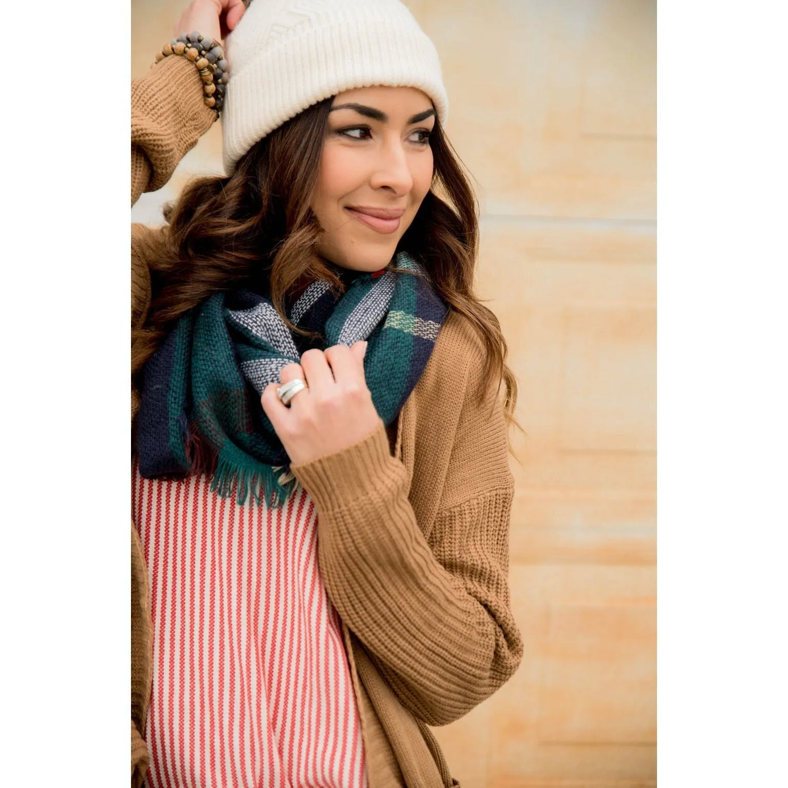 Ribbed Sleeve Cardigan