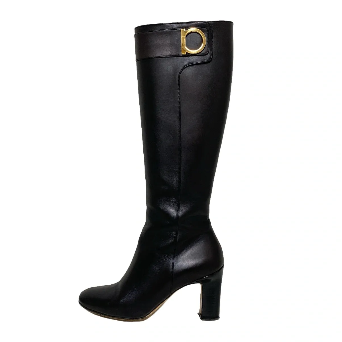 Salvatore ferragamo leather boots