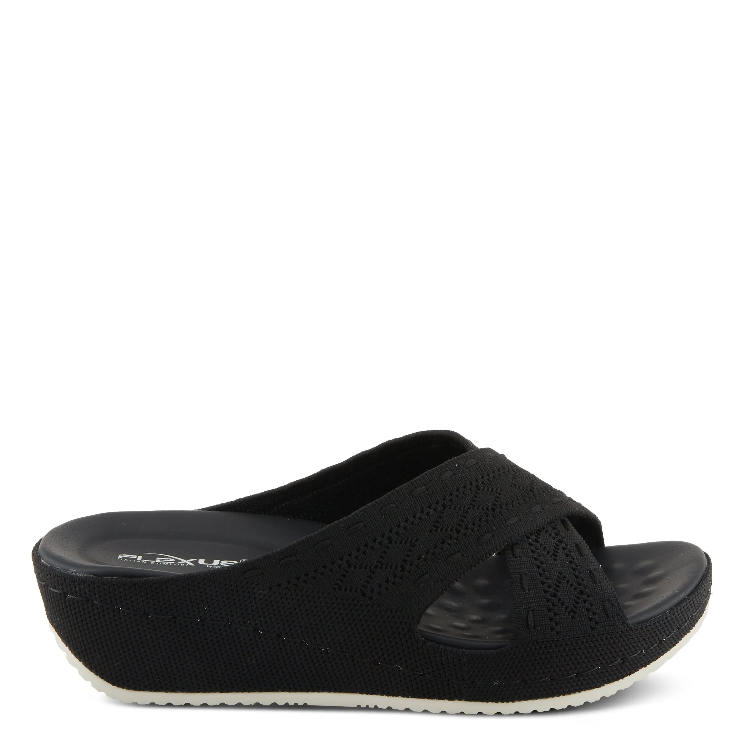 Spring Step Shoes  Flexus Meshana Sandals Women’s Textile Wedge 1 1/4" Height