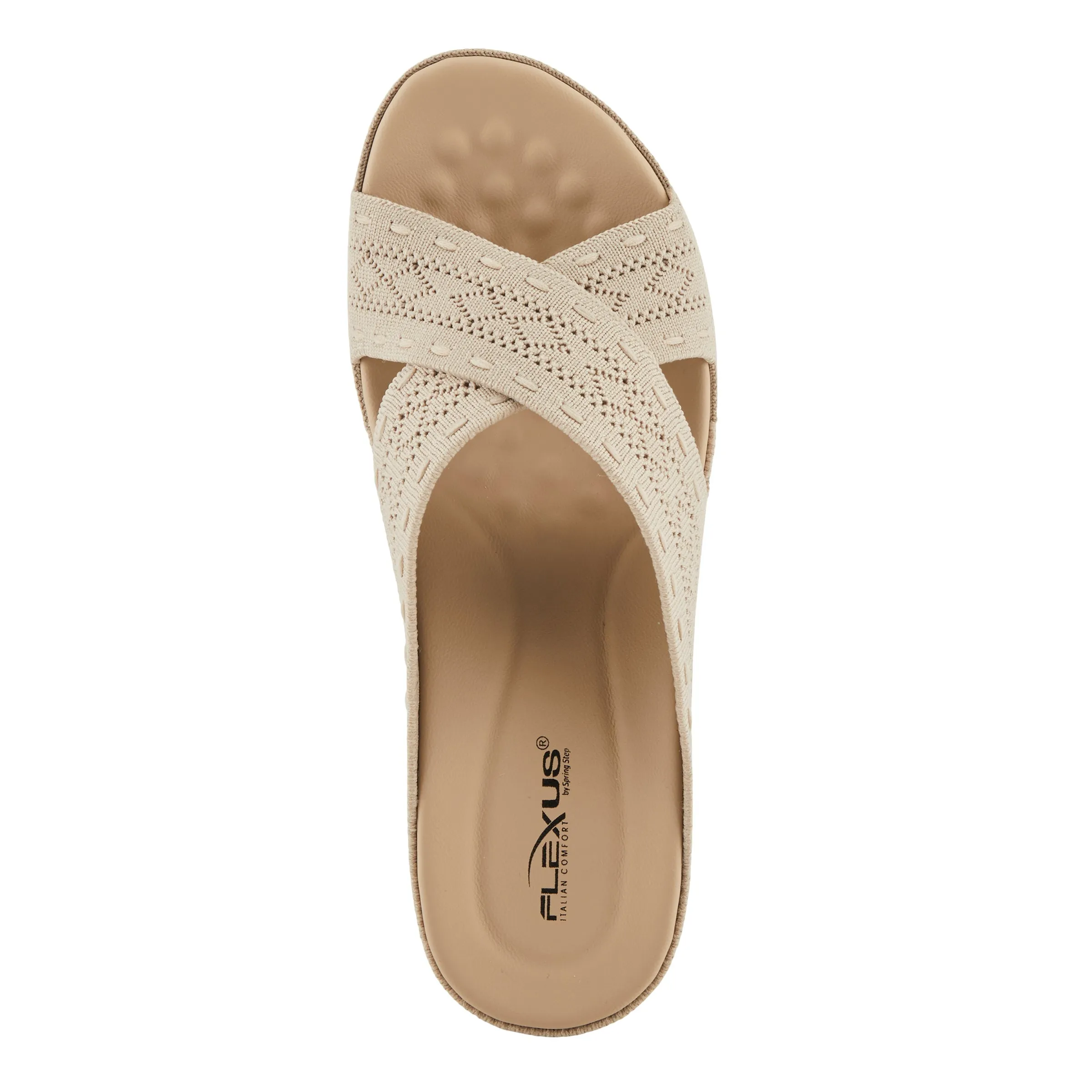 Spring Step Shoes  Flexus Meshana Sandals Women’s Textile Wedge 1 1/4" Height