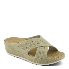 Spring Step Shoes  Flexus Meshana Sandals Women’s Textile Wedge 1 1/4" Height