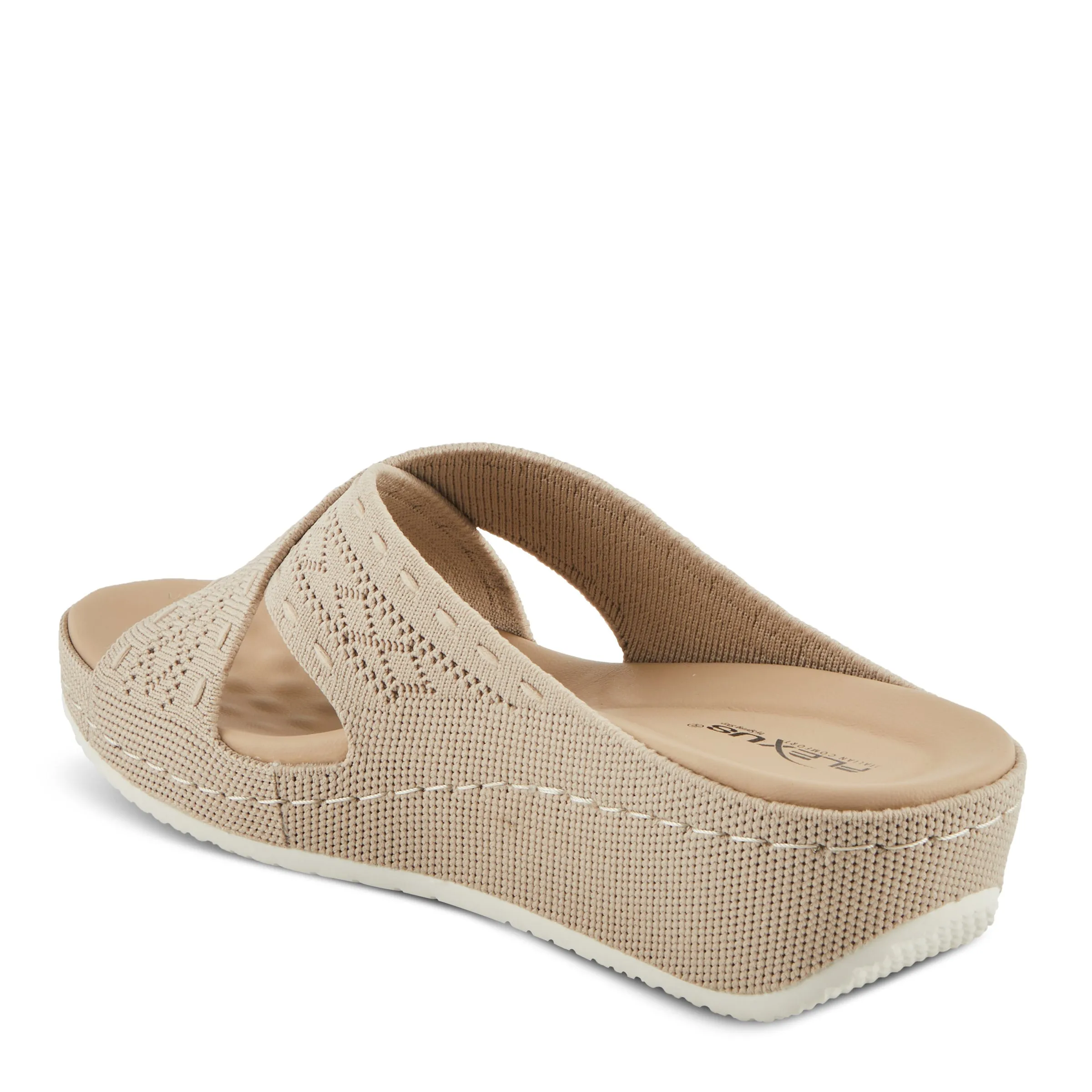 Spring Step Shoes  Flexus Meshana Sandals Women’s Textile Wedge 1 1/4" Height
