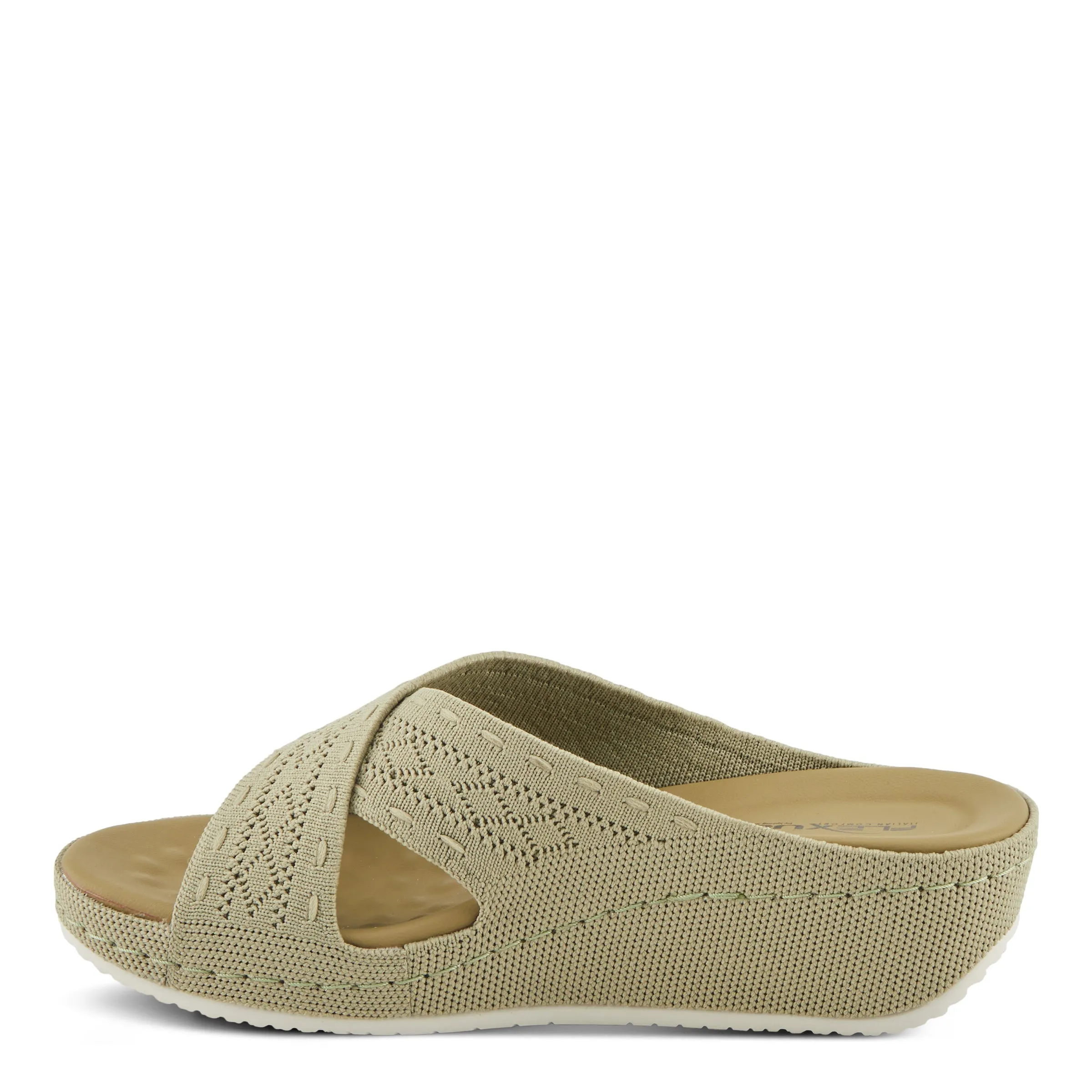 Spring Step Shoes  Flexus Meshana Sandals Women’s Textile Wedge 1 1/4" Height