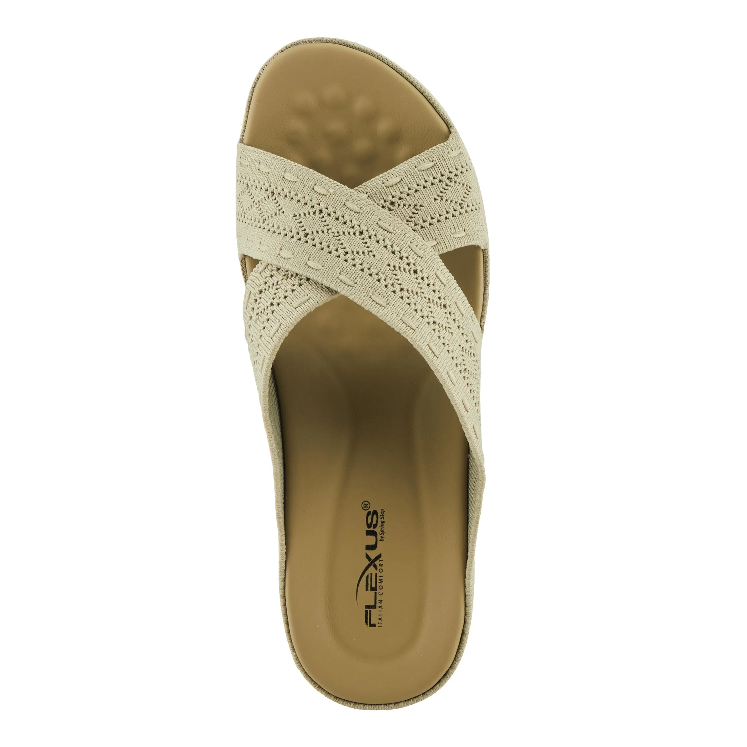 Spring Step Shoes  Flexus Meshana Sandals Women’s Textile Wedge 1 1/4" Height
