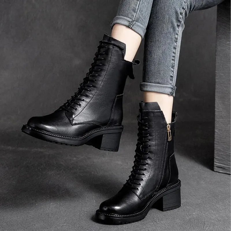 Women's Boots Genuine Cow Leather - Aurora