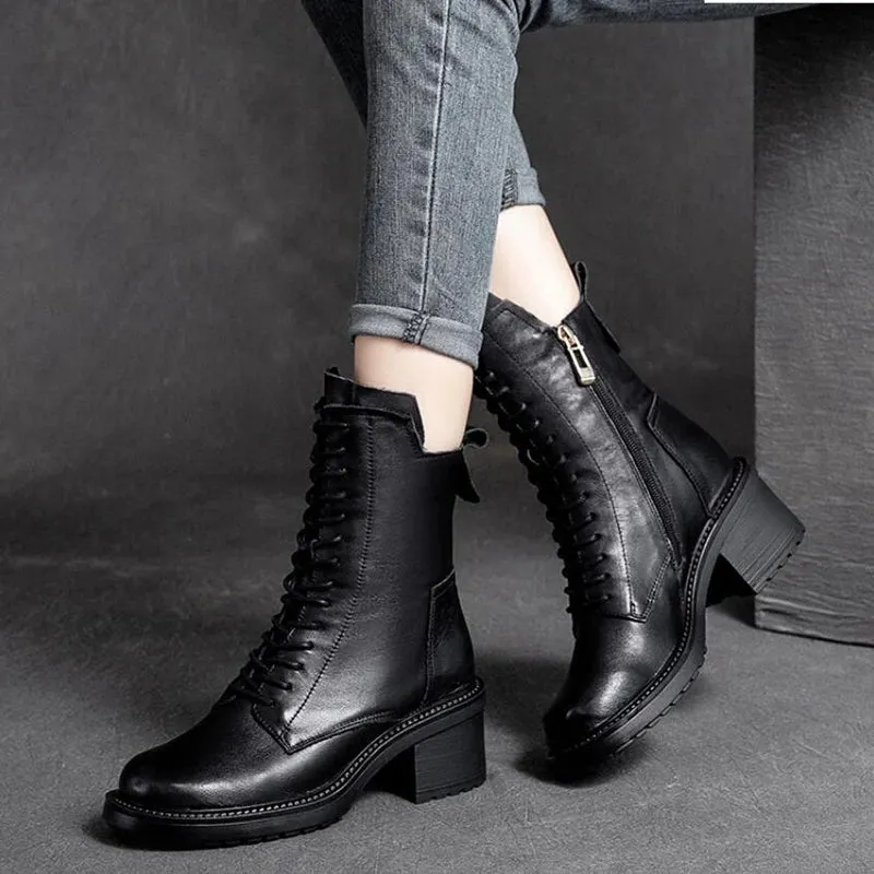 Women's Boots Genuine Cow Leather - Aurora