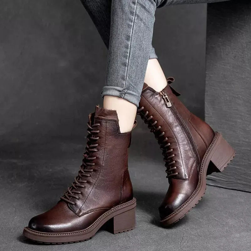 Women's Boots Genuine Cow Leather - Aurora